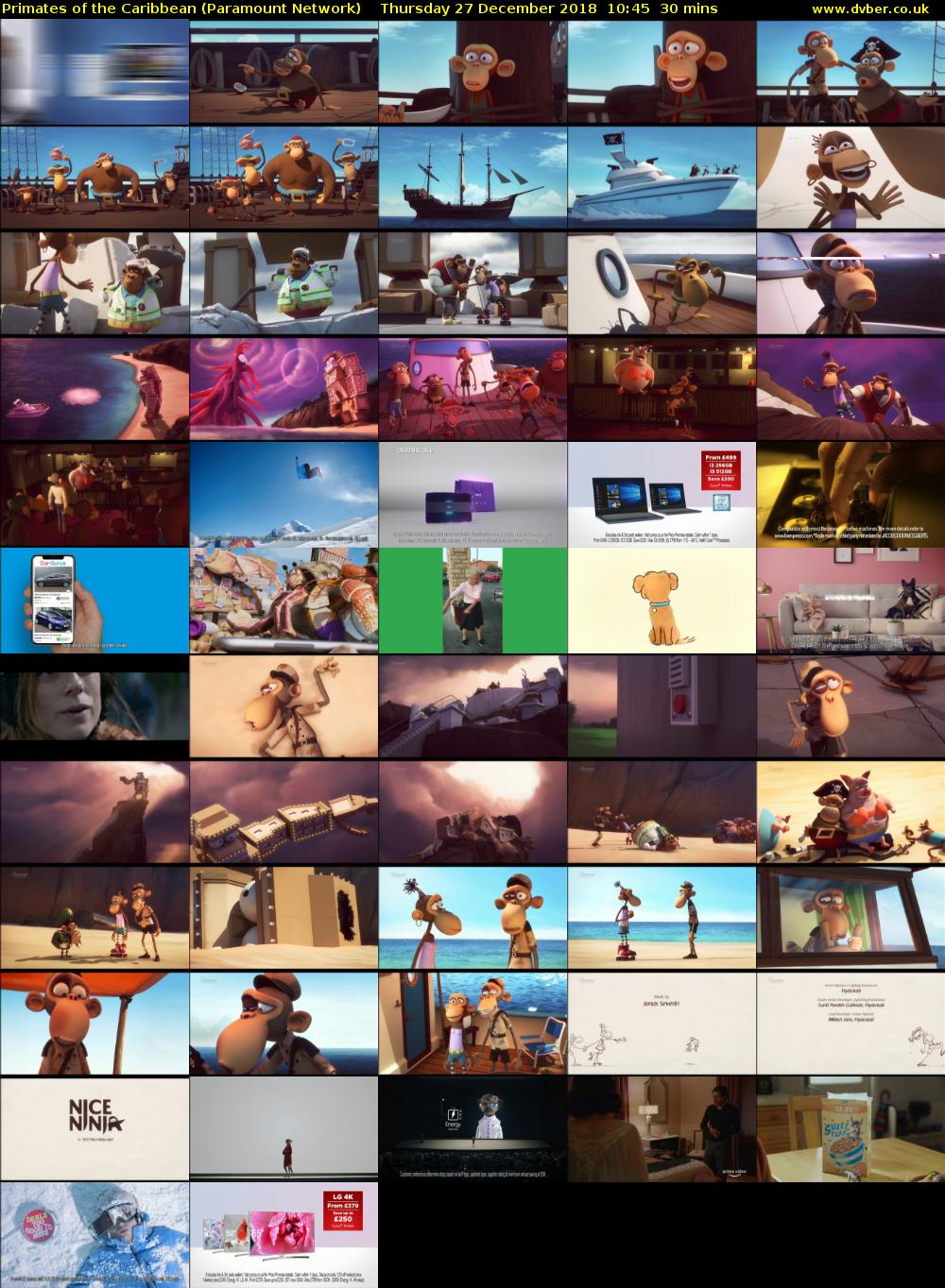 Primates of the Caribbean (Paramount Network) Thursday 27 December 2018 10:45 - 11:15