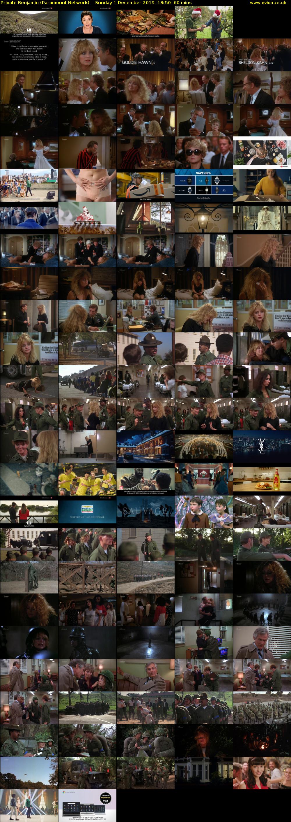 Private Benjamin (Paramount Network) Sunday 1 December 2019 18:50 - 19:50
