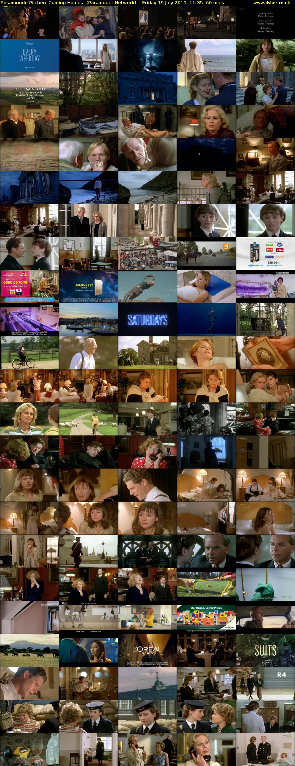 Rosamunde Pilcher: Coming Home... (Paramount Network) Friday 19 July 2019 11:35 - 12:35
