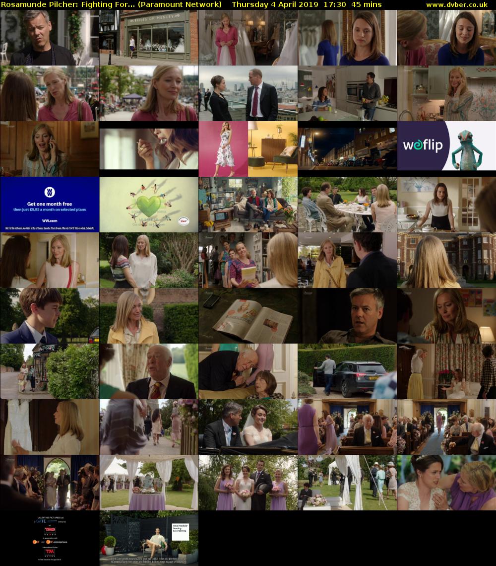 Rosamunde Pilcher: Fighting For... (Paramount Network) Thursday 4 April 2019 17:30 - 18:15