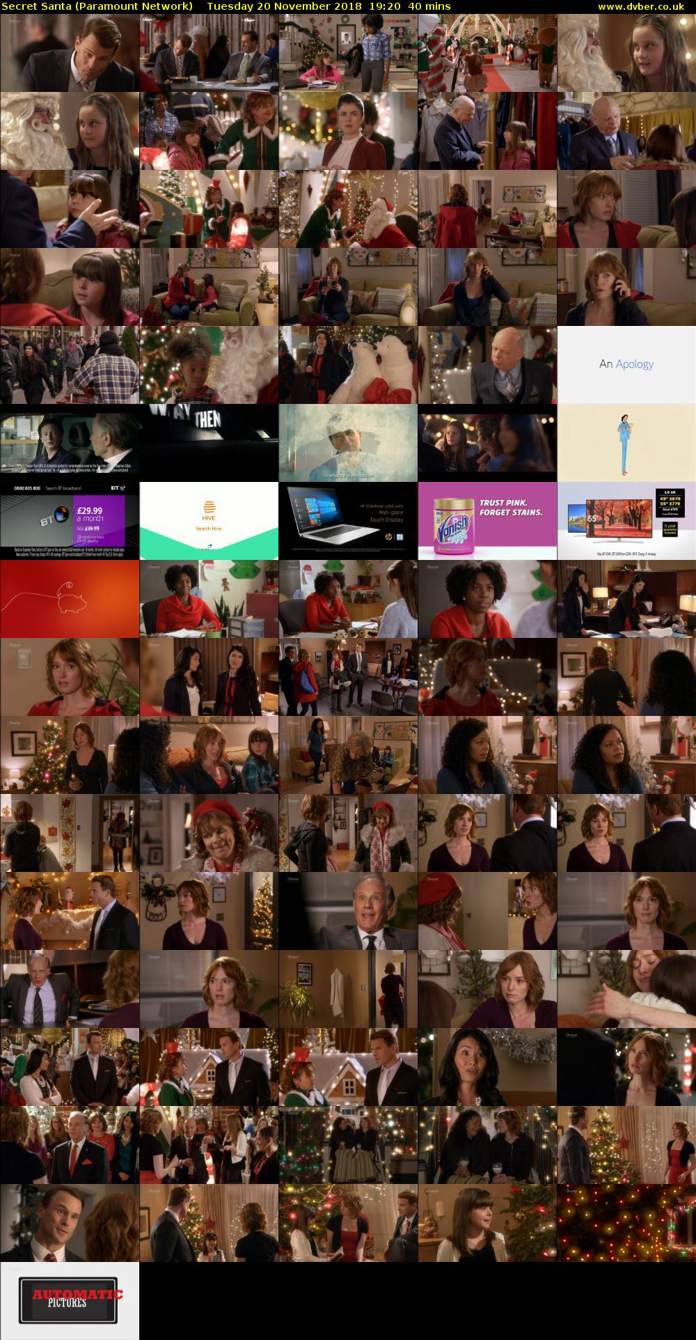 Secret Santa (Paramount Network) Tuesday 20 November 2018 19:20 - 20:00