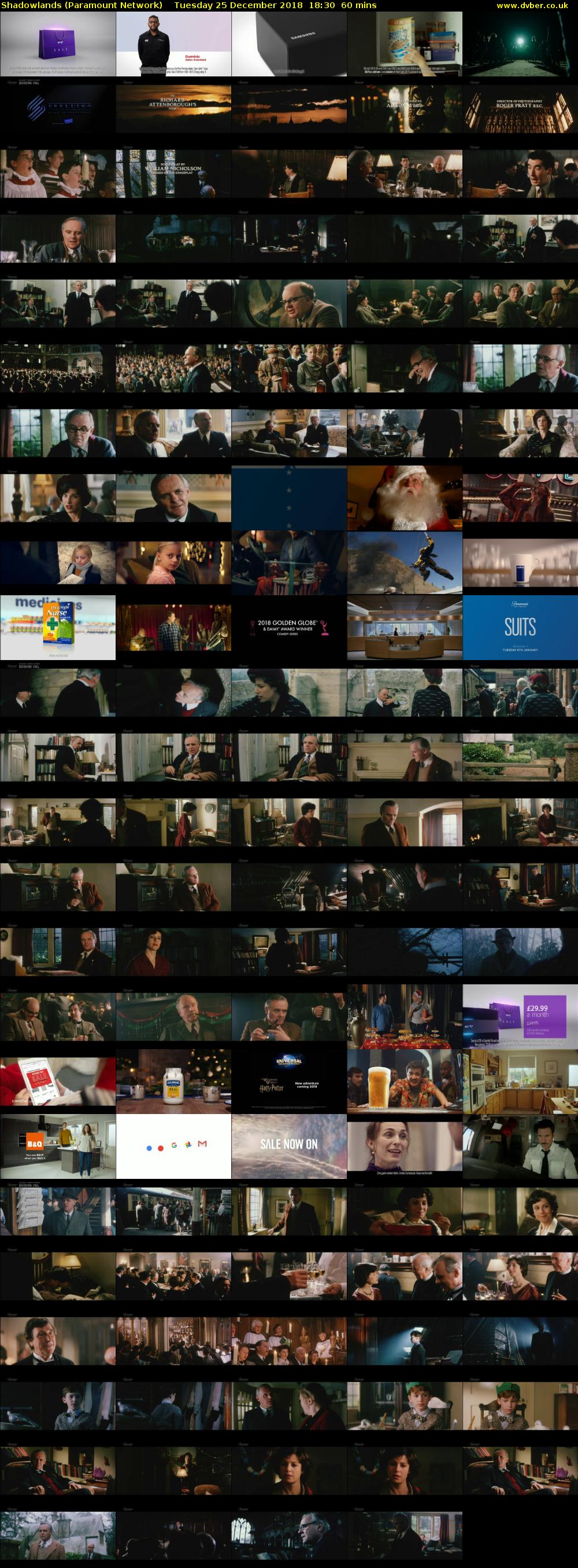 Shadowlands (Paramount Network) Tuesday 25 December 2018 18:30 - 19:30