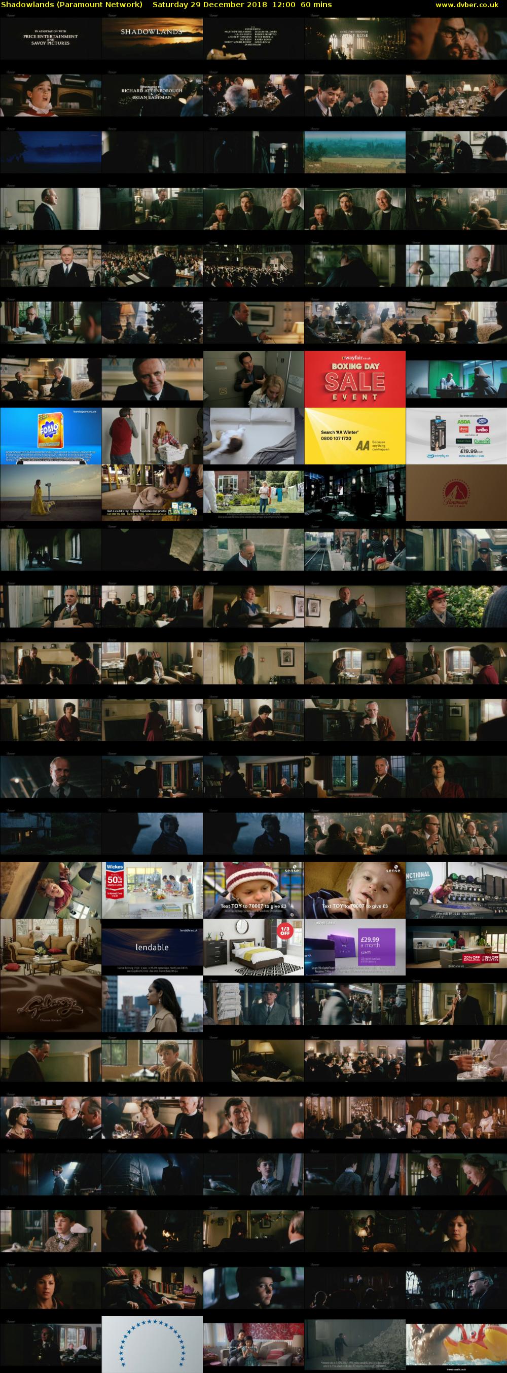 Shadowlands (Paramount Network) Saturday 29 December 2018 12:00 - 13:00