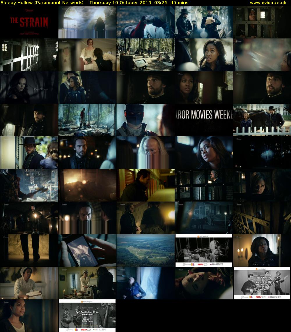 Sleepy Hollow (Paramount Network) Thursday 10 October 2019 03:25 - 04:10