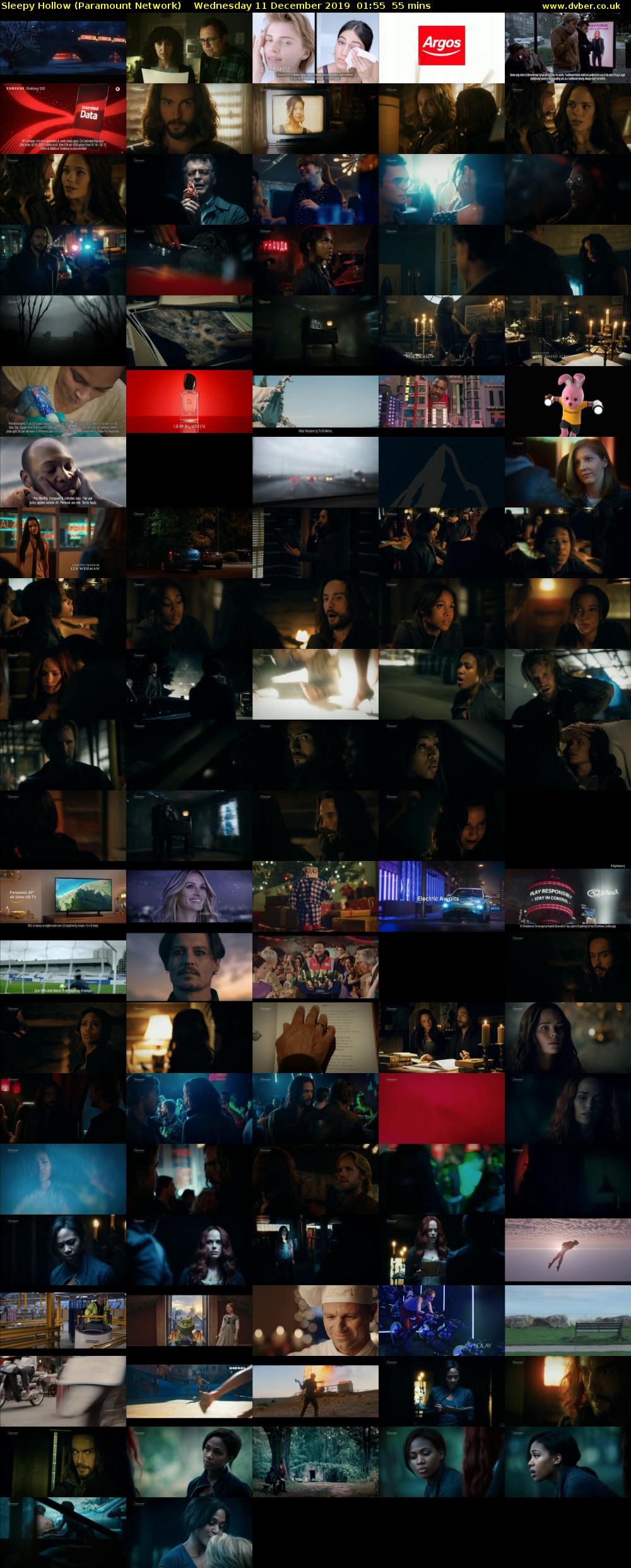 Sleepy Hollow (Paramount Network) Wednesday 11 December 2019 01:55 - 02:50