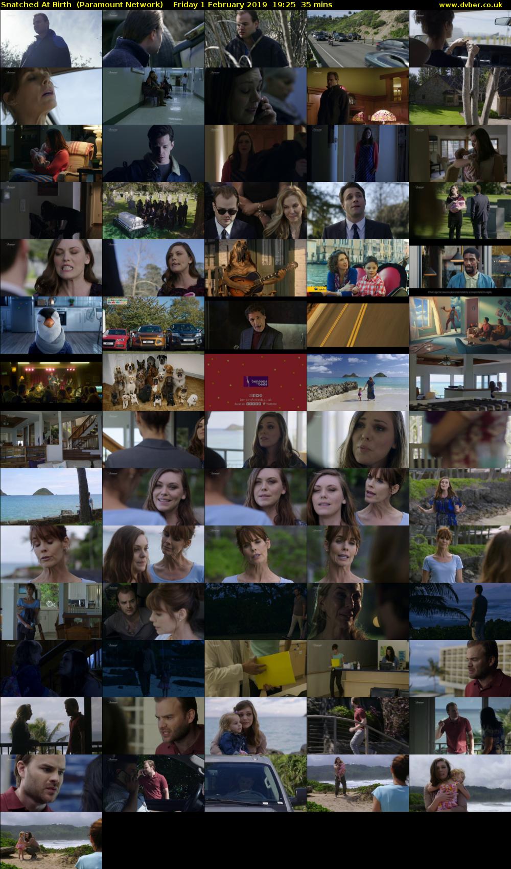 Snatched At Birth  (Paramount Network) Friday 1 February 2019 19:25 - 20:00