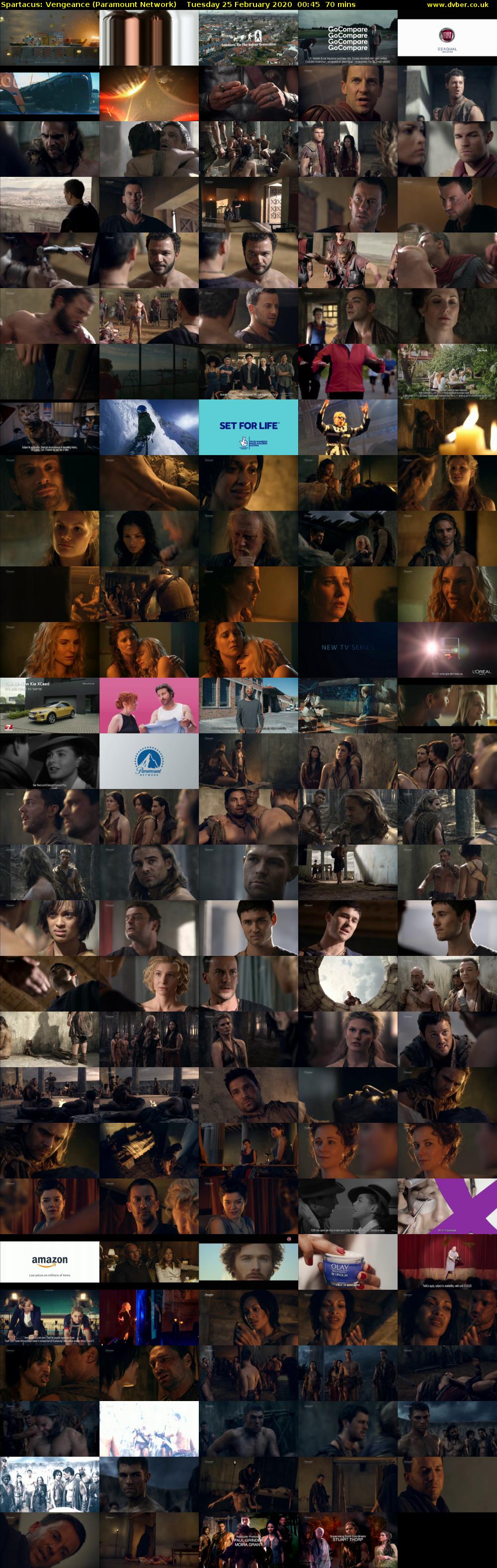 Spartacus: Vengeance (Paramount Network) Tuesday 25 February 2020 00:45 - 01:55
