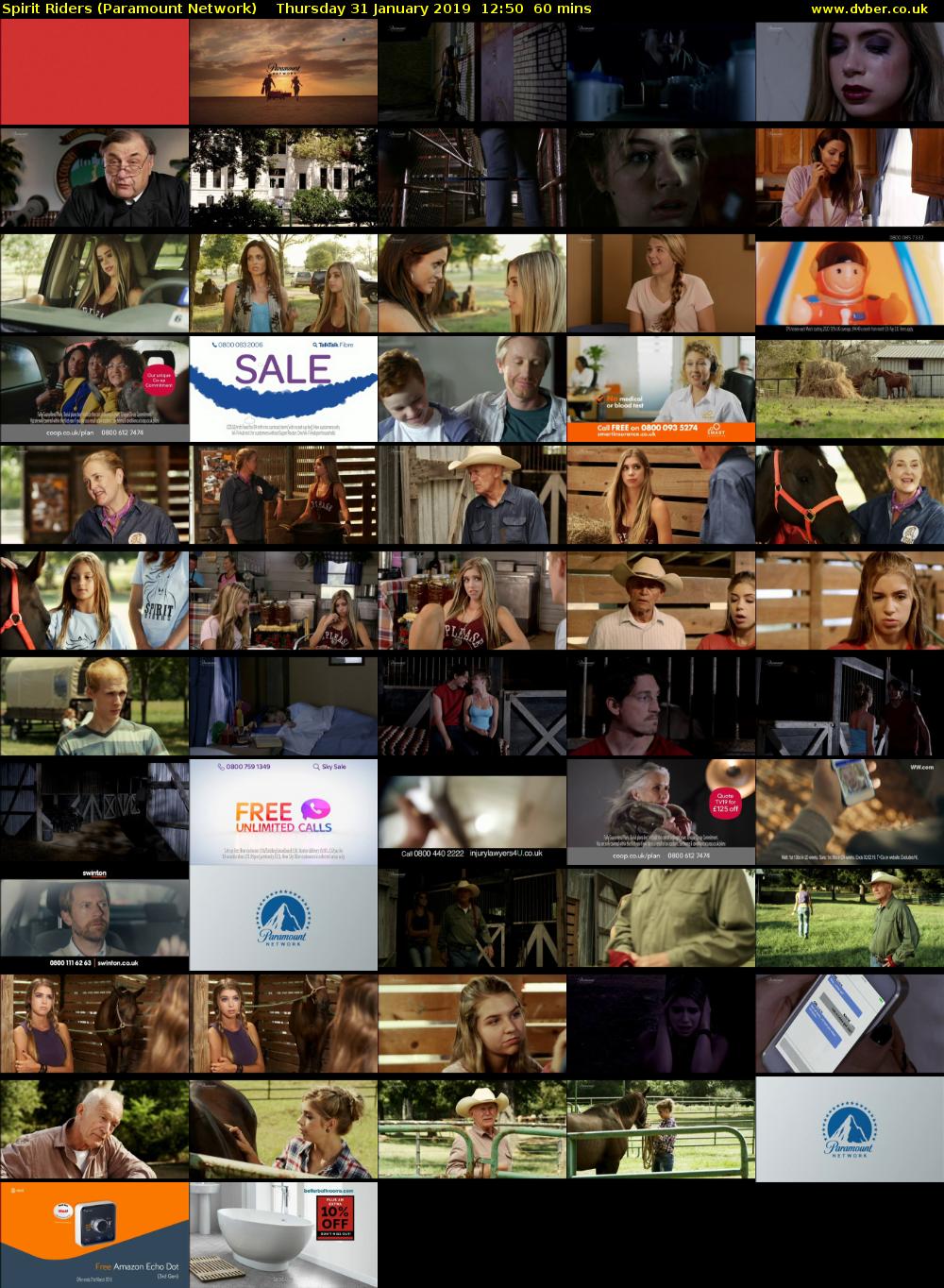 Spirit Riders (Paramount Network) Thursday 31 January 2019 12:50 - 13:50