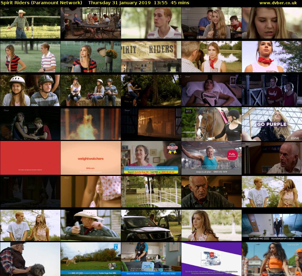 Spirit Riders (Paramount Network) Thursday 31 January 2019 13:55 - 14:40