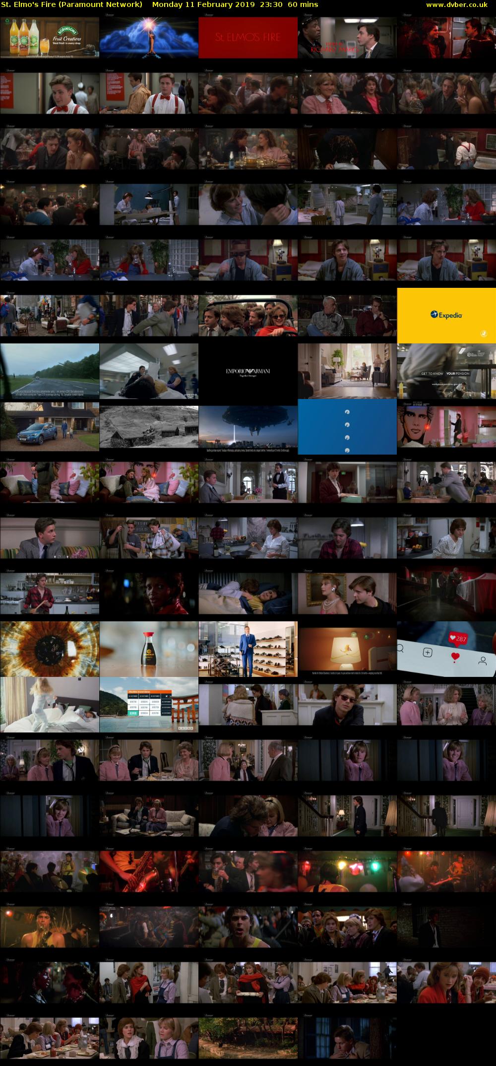 St. Elmo's Fire (Paramount Network) Monday 11 February 2019 23:30 - 00:30