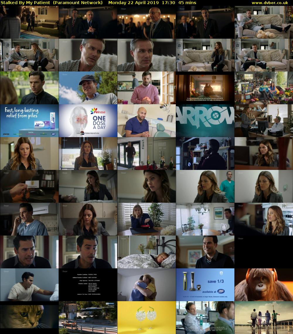 Stalked By My Patient  (Paramount Network) Monday 22 April 2019 17:30 - 18:15
