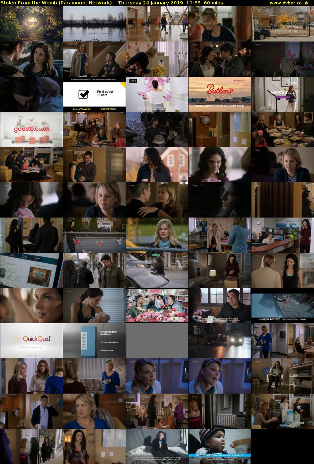 Stolen From the Womb (Paramount Network) Thursday 24 January 2019 10:55 - 11:55