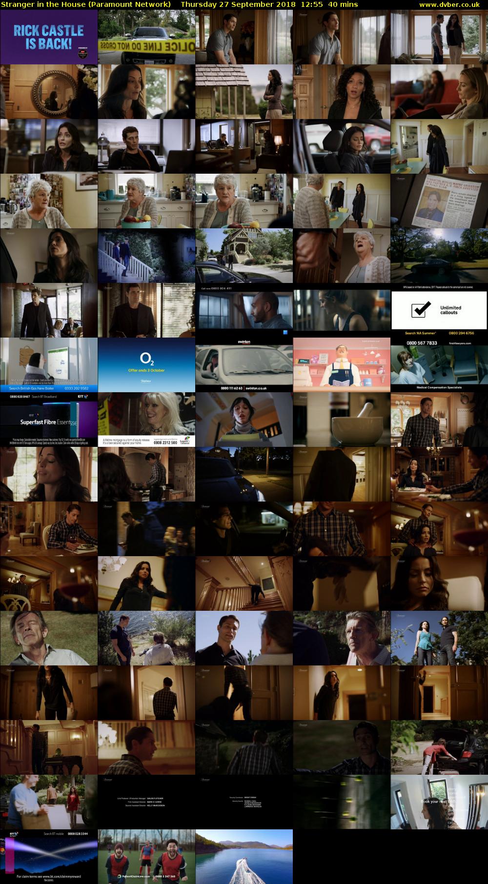 Stranger in the House (Paramount Network) Thursday 27 September 2018 12:55 - 13:35