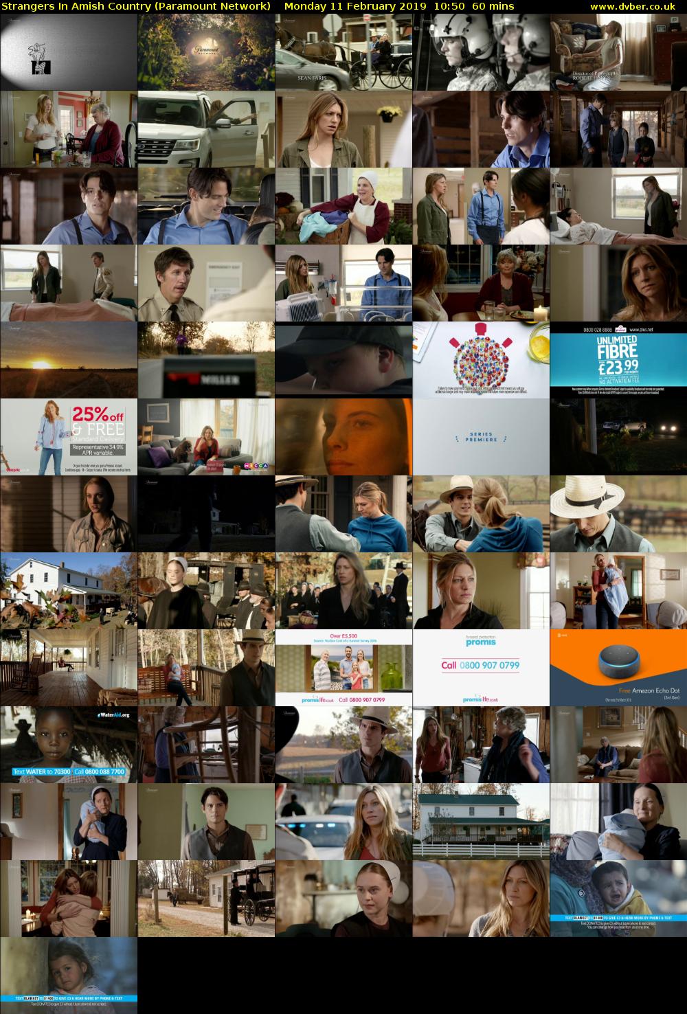 Strangers In Amish Country (Paramount Network) Monday 11 February 2019 10:50 - 11:50