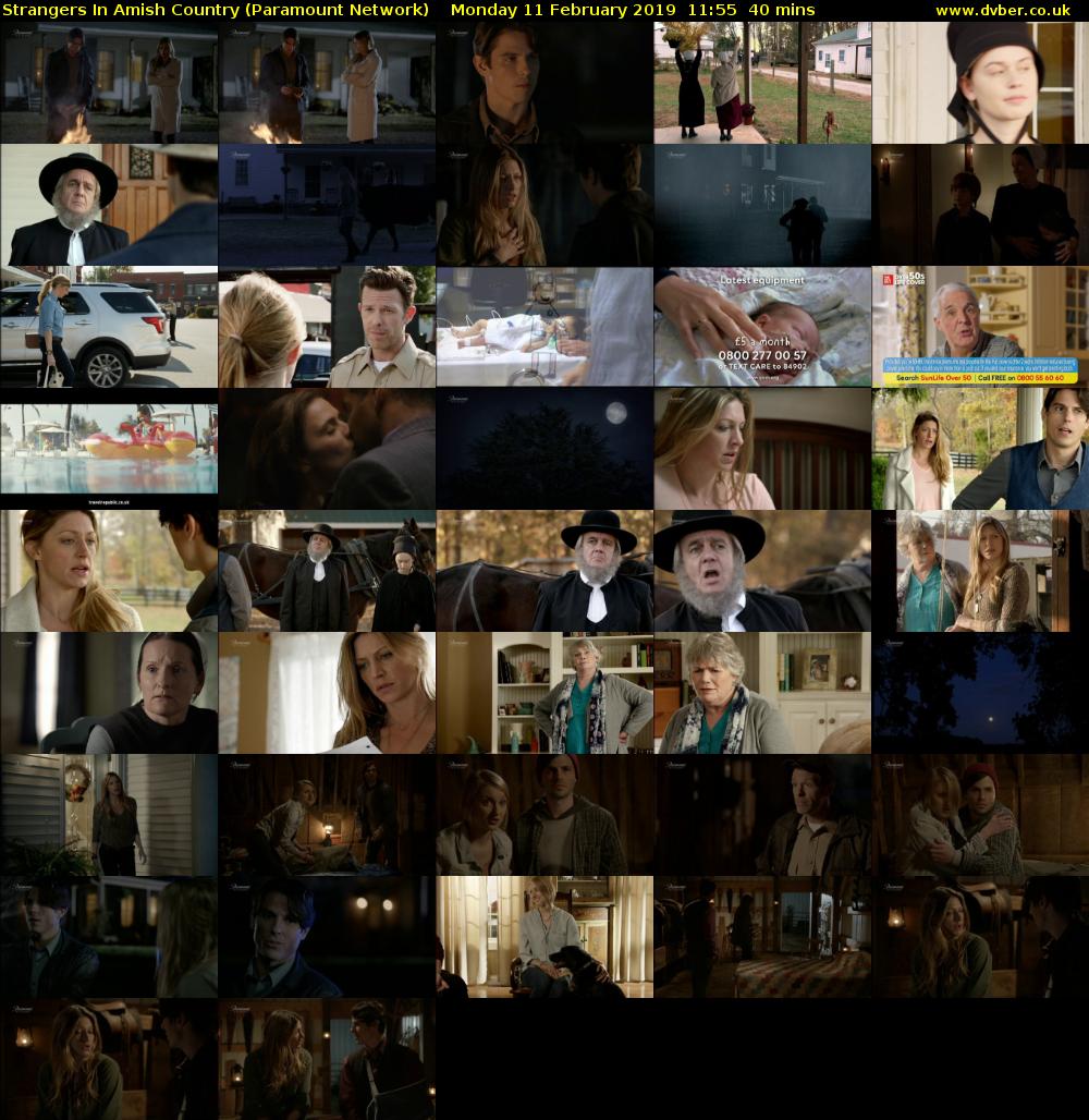 Strangers In Amish Country (Paramount Network) Monday 11 February 2019 11:55 - 12:35