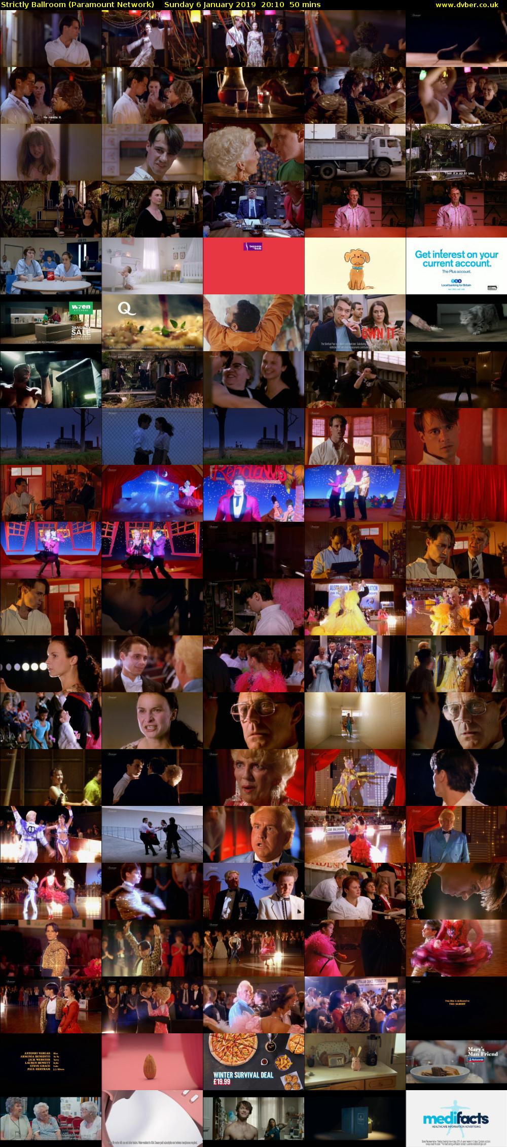 Strictly Ballroom (Paramount Network) Sunday 6 January 2019 20:10 - 21:00