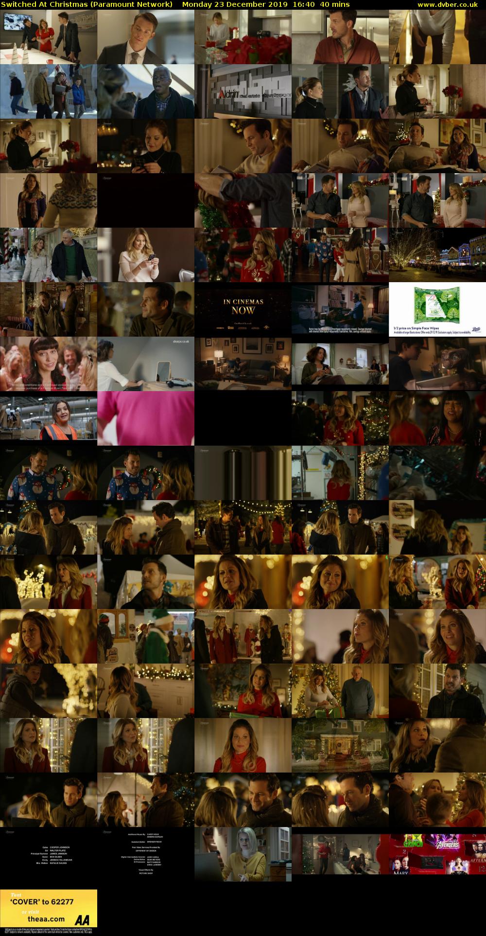 Switched At Christmas (Paramount Network) Monday 23 December 2019 16:40 - 17:20