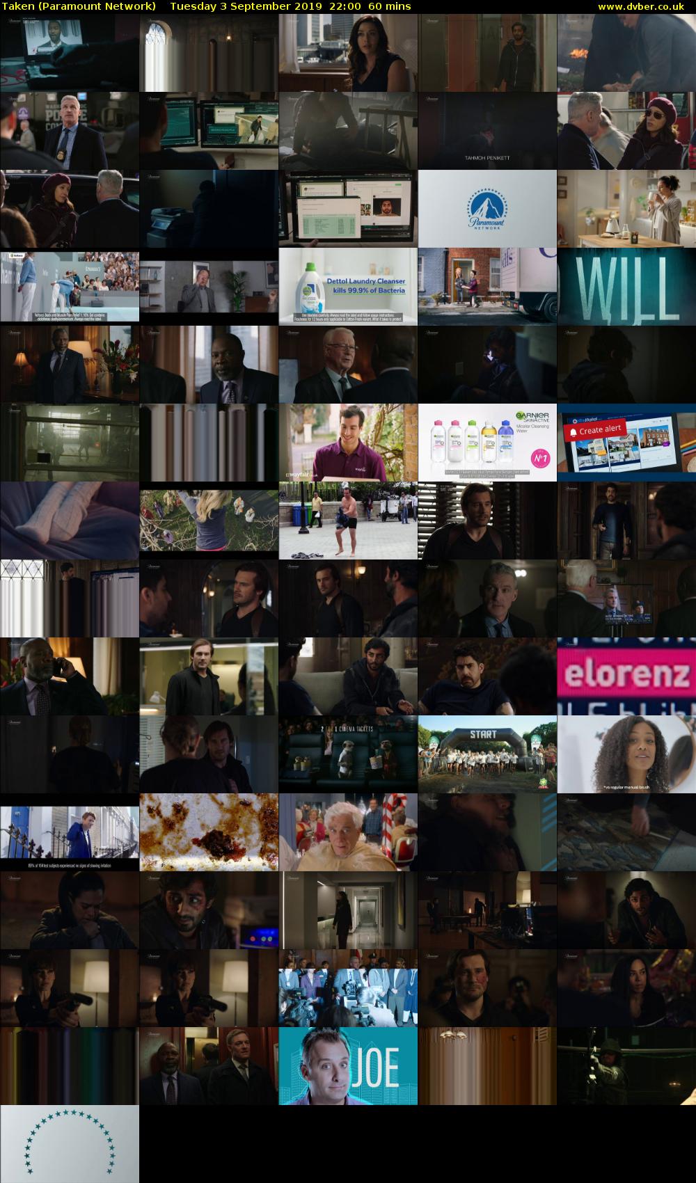 Taken (Paramount Network) Tuesday 3 September 2019 22:00 - 23:00