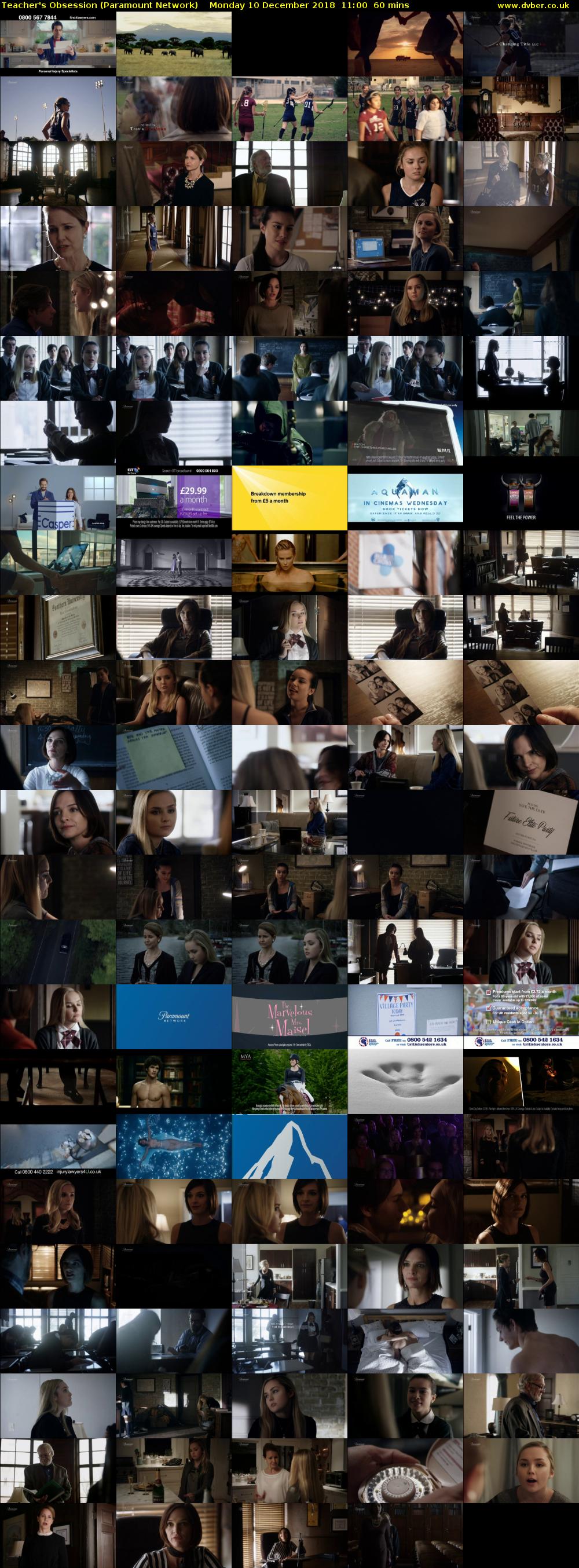 Teacher's Obsession (Paramount Network) Monday 10 December 2018 11:00 - 12:00