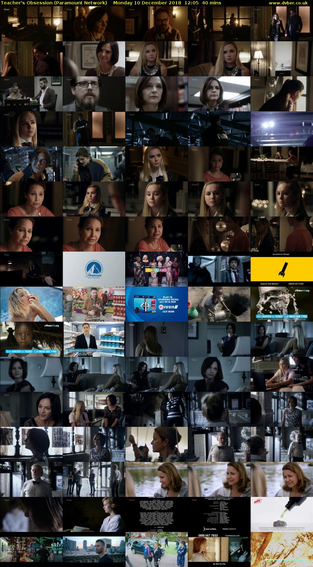 Teacher's Obsession (Paramount Network) Monday 10 December 2018 12:05 - 12:45