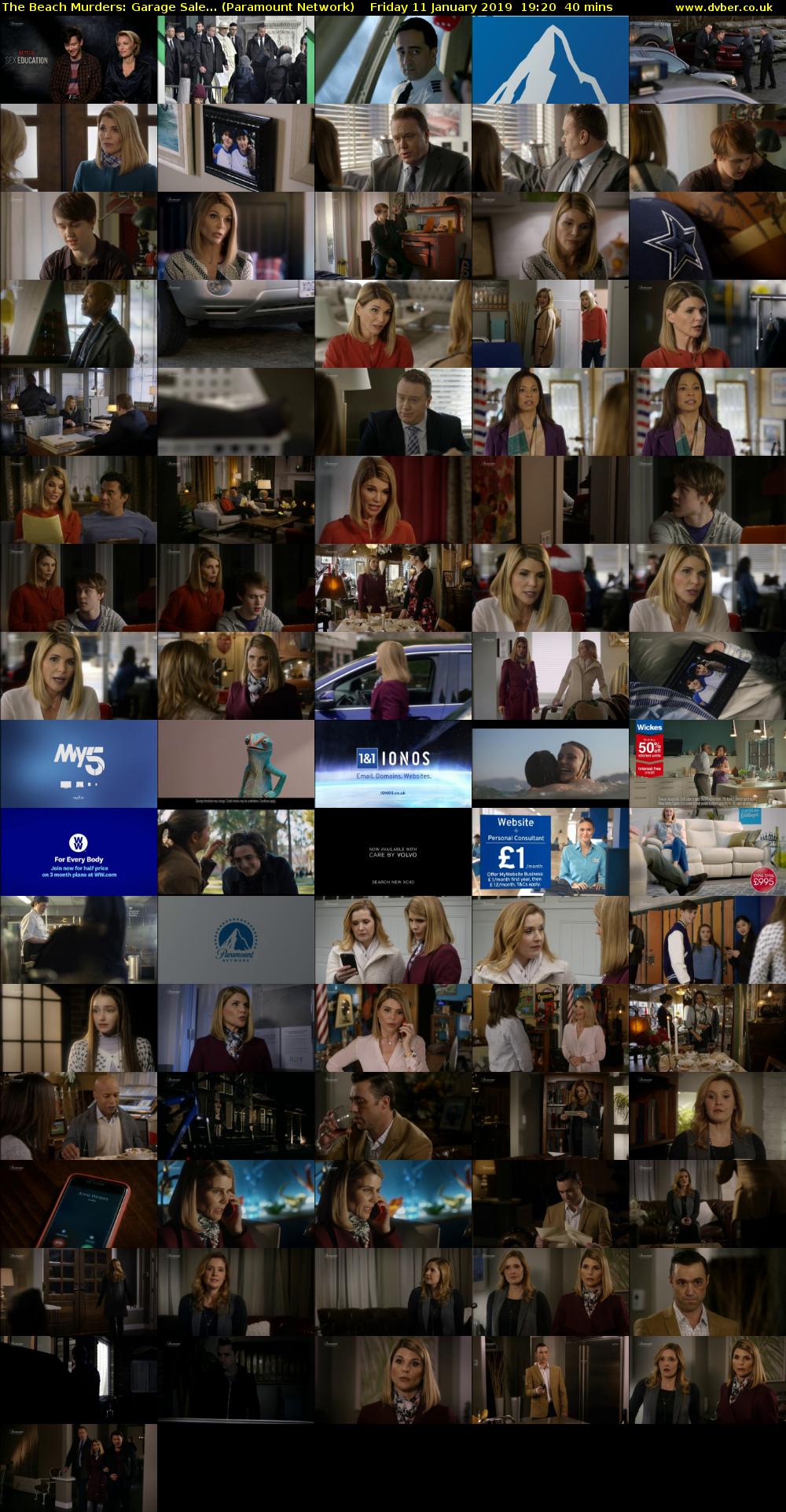 The Beach Murders: Garage Sale... (Paramount Network) Friday 11 January 2019 19:20 - 20:00