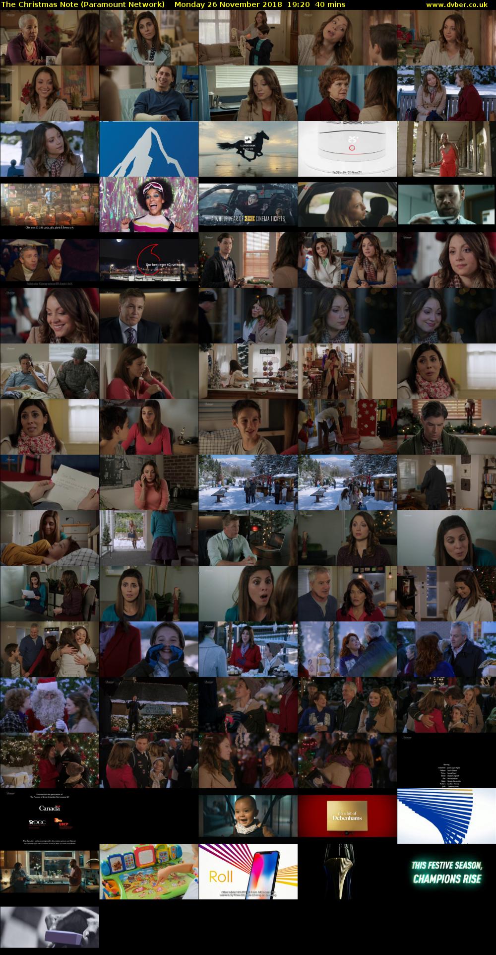 The Christmas Note (Paramount Network) Monday 26 November 2018 19:20 - 20:00