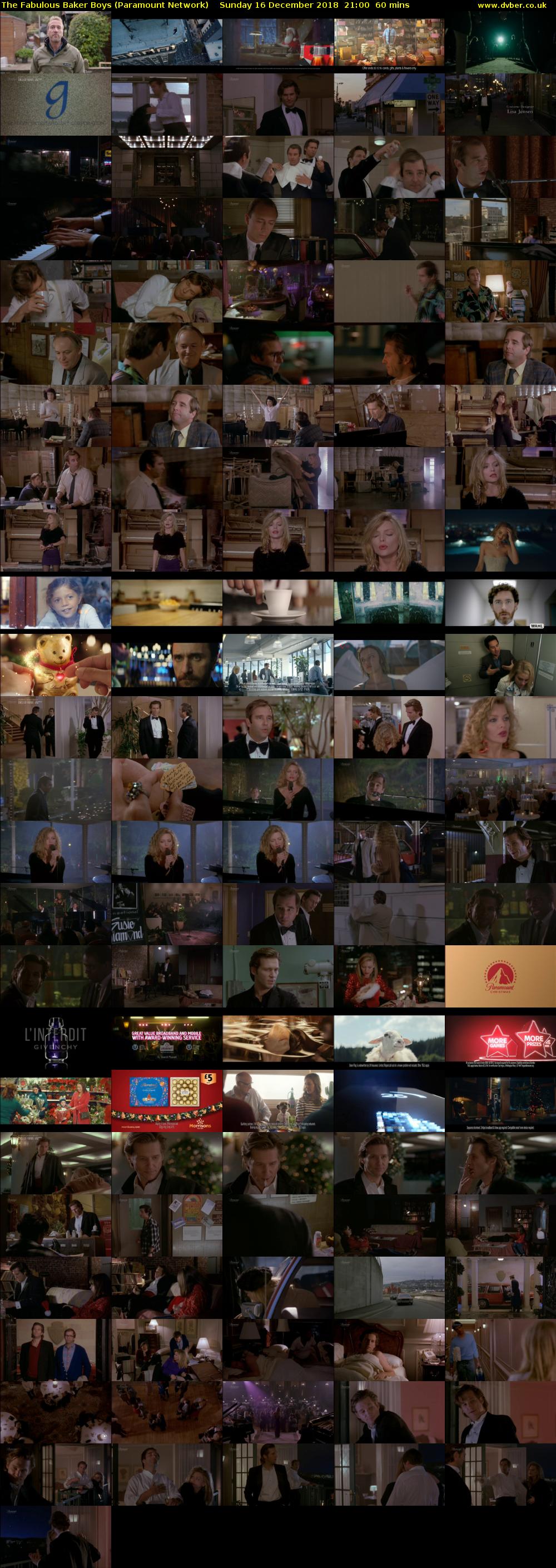The Fabulous Baker Boys (Paramount Network) Sunday 16 December 2018 21:00 - 22:00