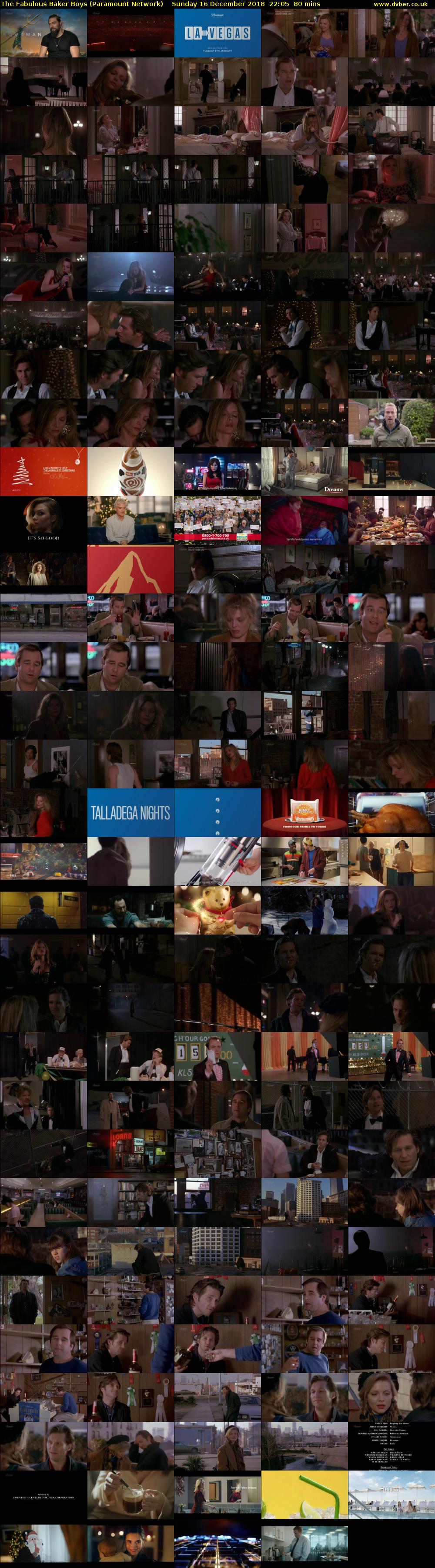 The Fabulous Baker Boys (Paramount Network) Sunday 16 December 2018 22:05 - 23:25