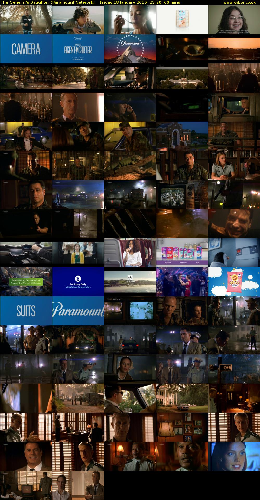 The General's Daughter (Paramount Network) Friday 18 January 2019 23:20 - 00:20