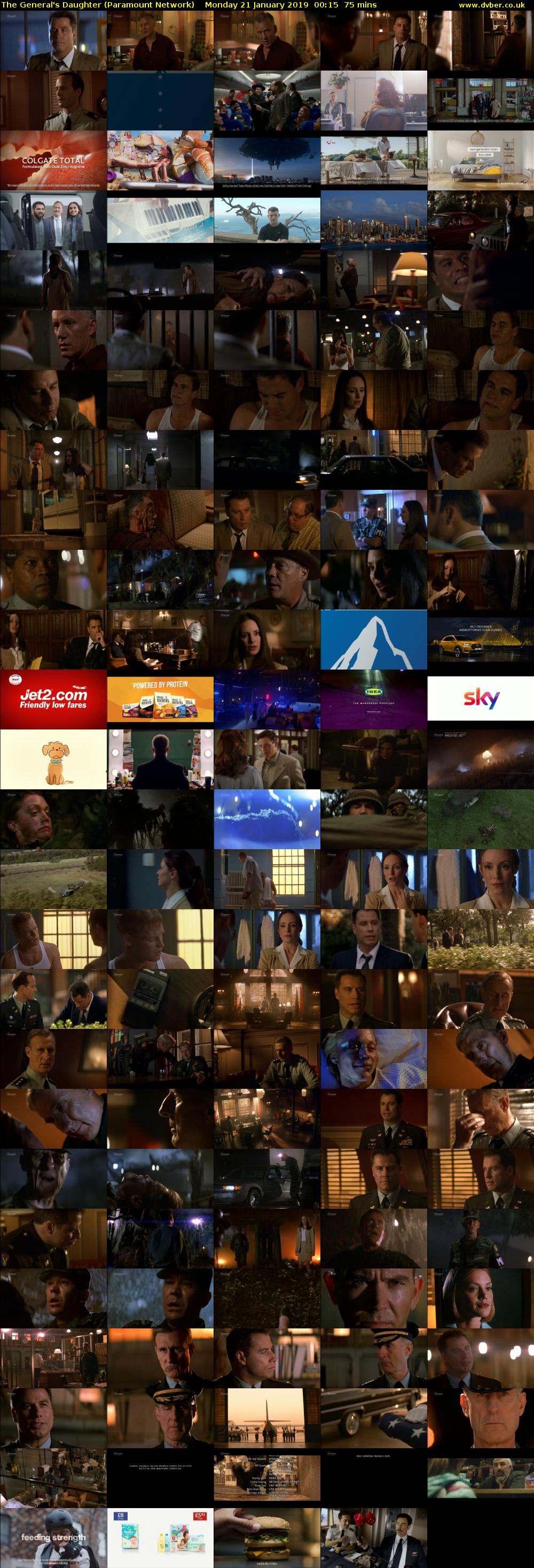 The General's Daughter (Paramount Network) Monday 21 January 2019 00:15 - 01:30