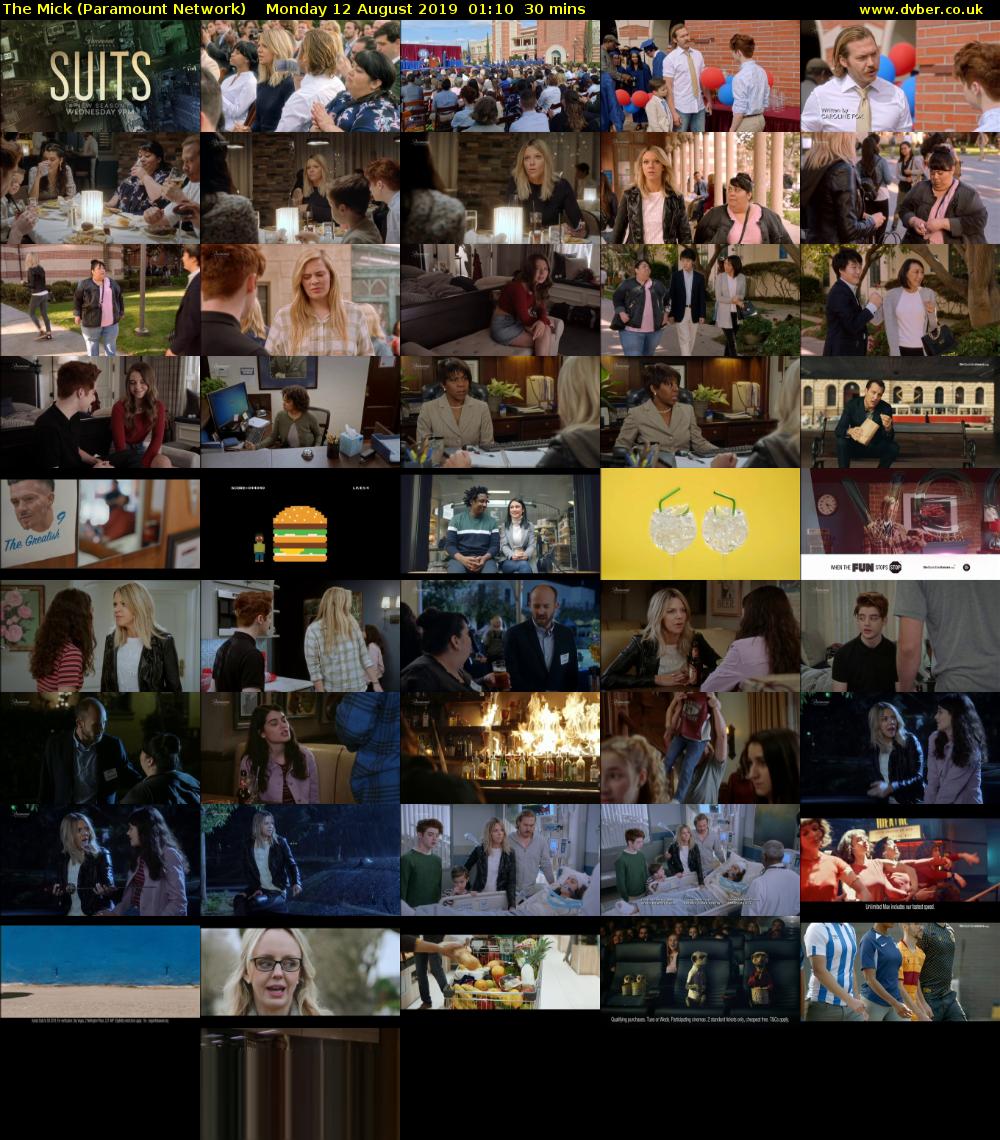 The Mick (Paramount Network) Monday 12 August 2019 01:10 - 01:40