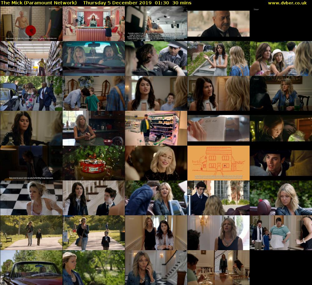 The Mick (Paramount Network) Thursday 5 December 2019 01:30 - 02:00