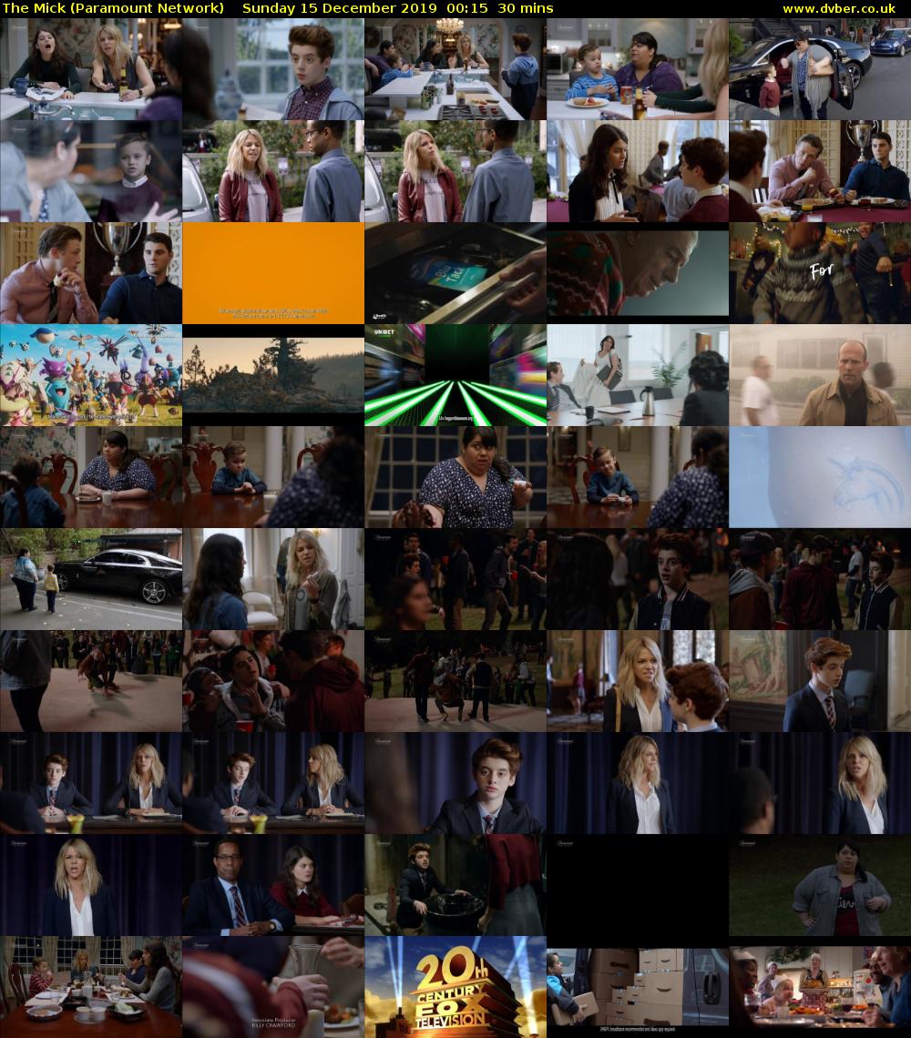 The Mick (Paramount Network) Sunday 15 December 2019 00:15 - 00:45