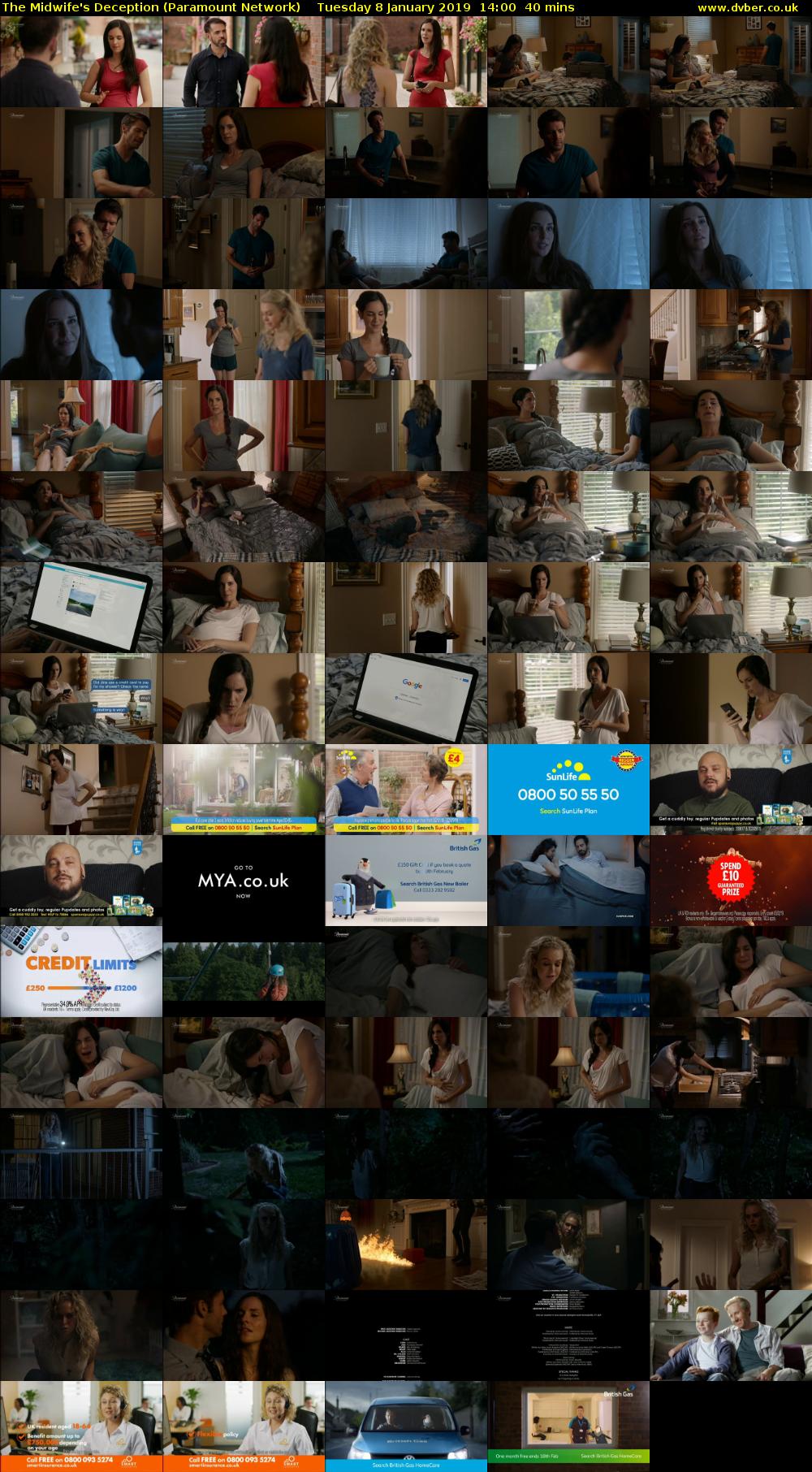 The Midwife's Deception (Paramount Network) Tuesday 8 January 2019 14:00 - 14:40