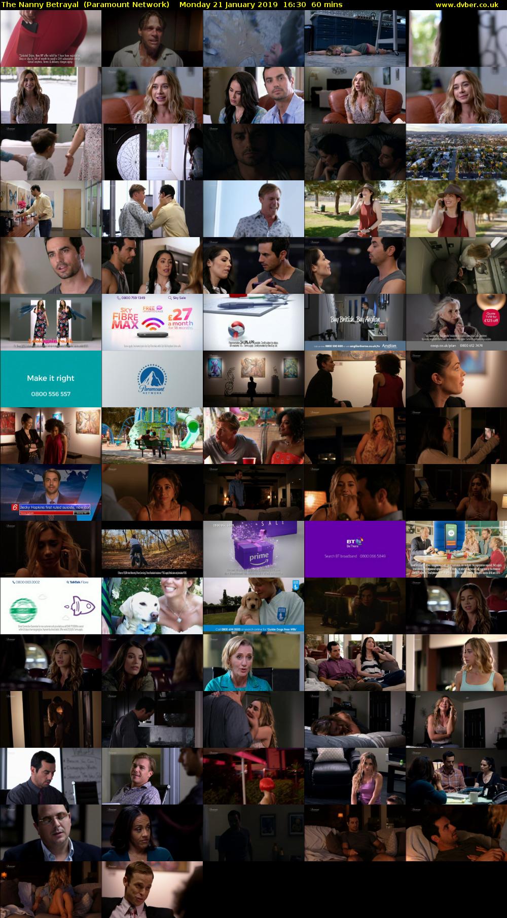 The Nanny Betrayal  (Paramount Network) Monday 21 January 2019 16:30 - 17:30