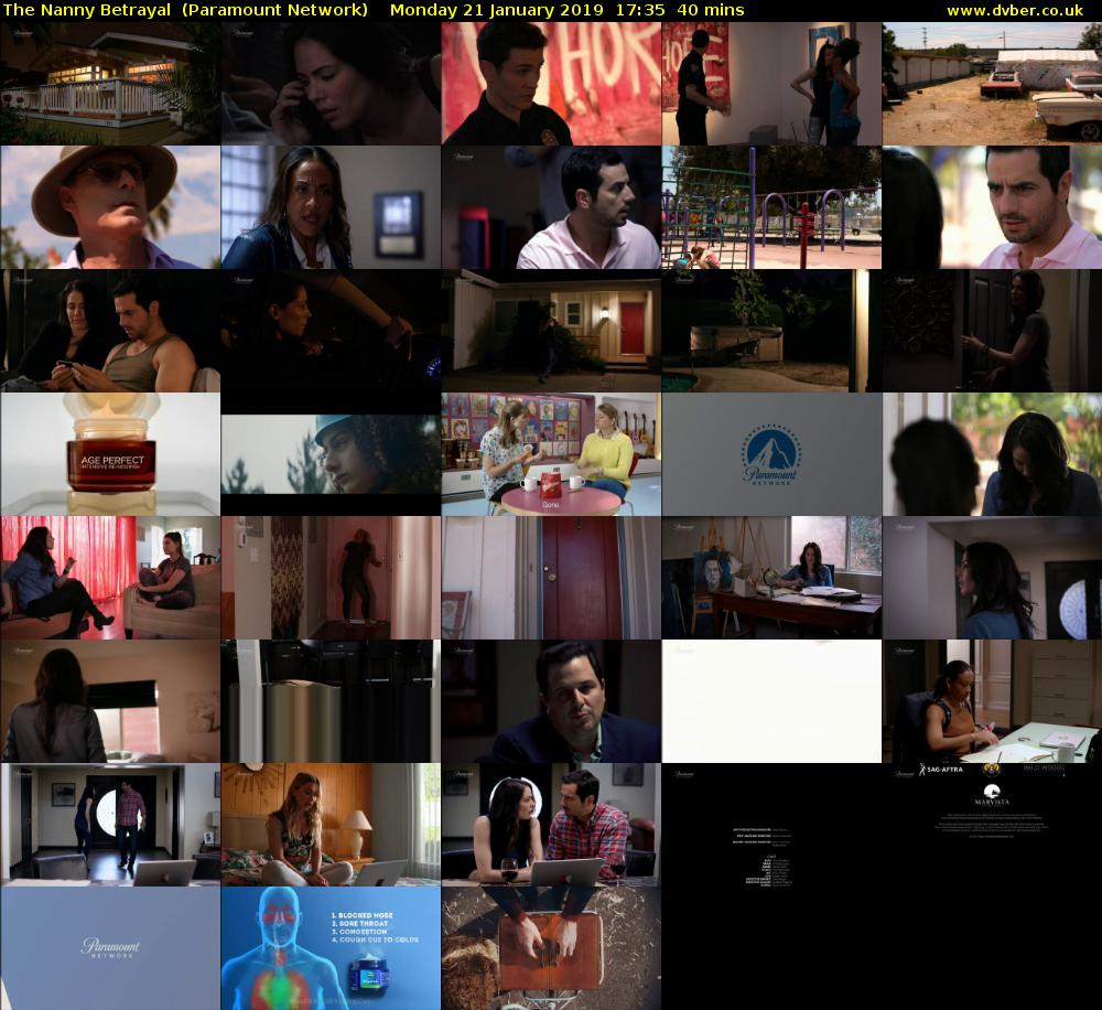 The Nanny Betrayal  (Paramount Network) Monday 21 January 2019 17:35 - 18:15