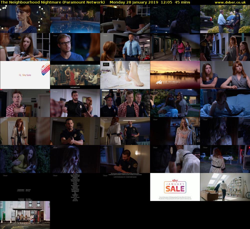 The Neighbourhood Nightmare (Paramount Network) Monday 28 January 2019 12:05 - 12:50