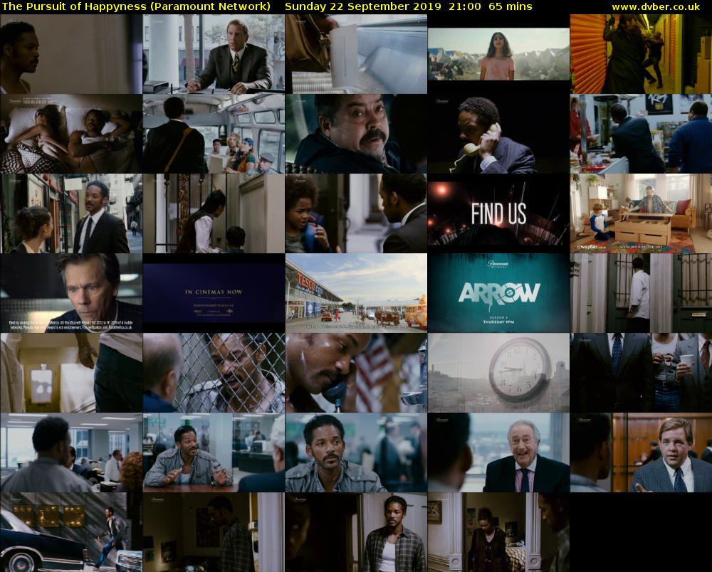 The Pursuit of Happyness (Paramount Network) Sunday 22 September 2019 21:00 - 22:05