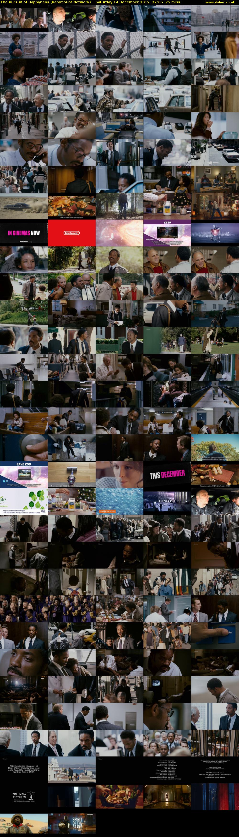 The Pursuit of Happyness (Paramount Network) Saturday 14 December 2019 22:05 - 23:20