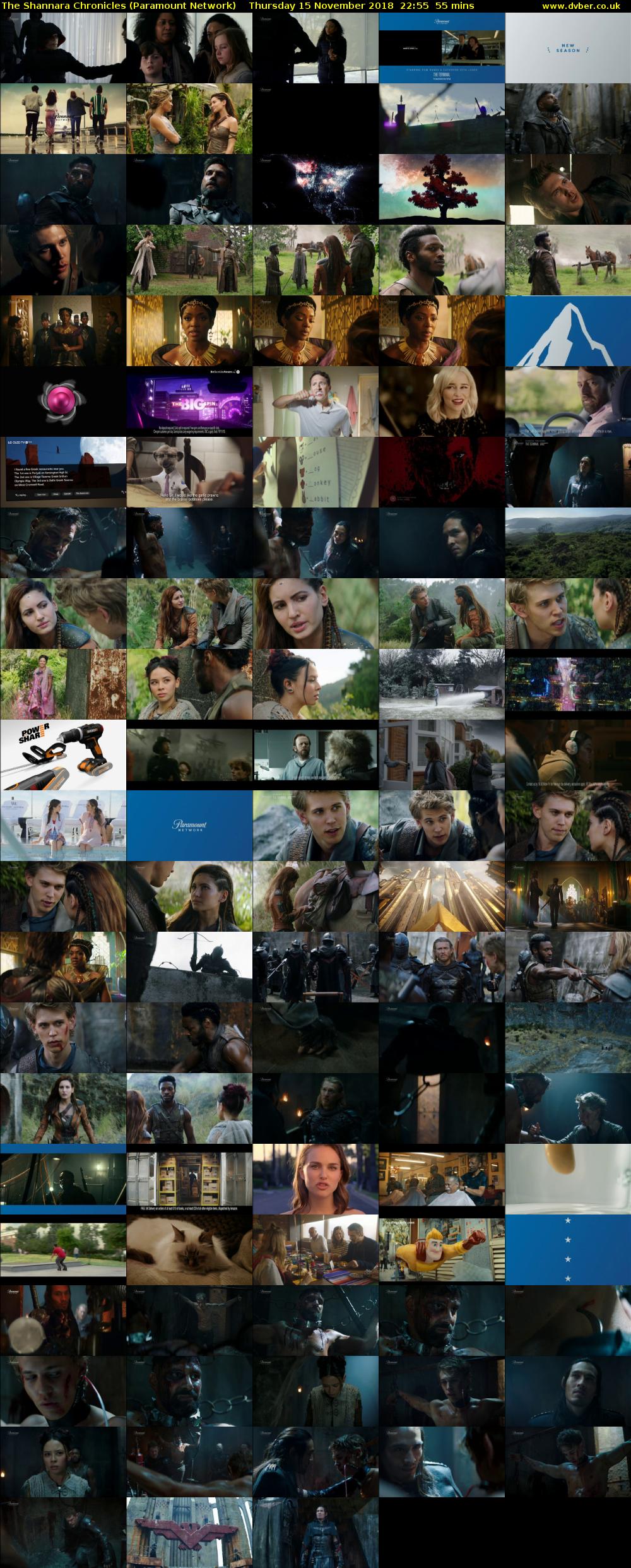 The Shannara Chronicles (Paramount Network) Thursday 15 November 2018 22:55 - 23:50