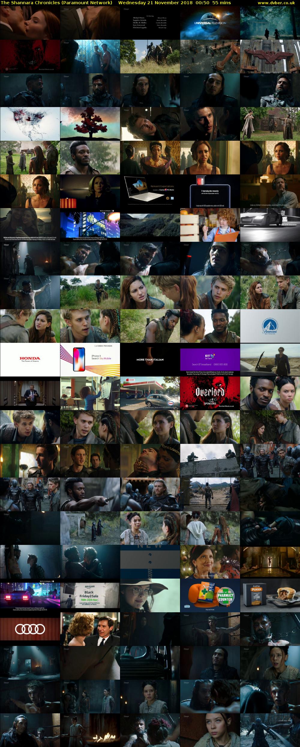 The Shannara Chronicles (Paramount Network) Wednesday 21 November 2018 00:50 - 01:45