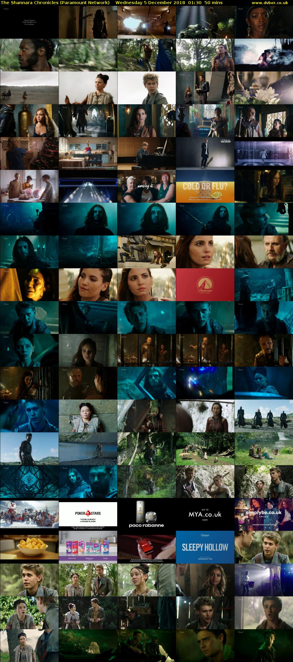 The Shannara Chronicles (Paramount Network) Wednesday 5 December 2018 01:30 - 02:20