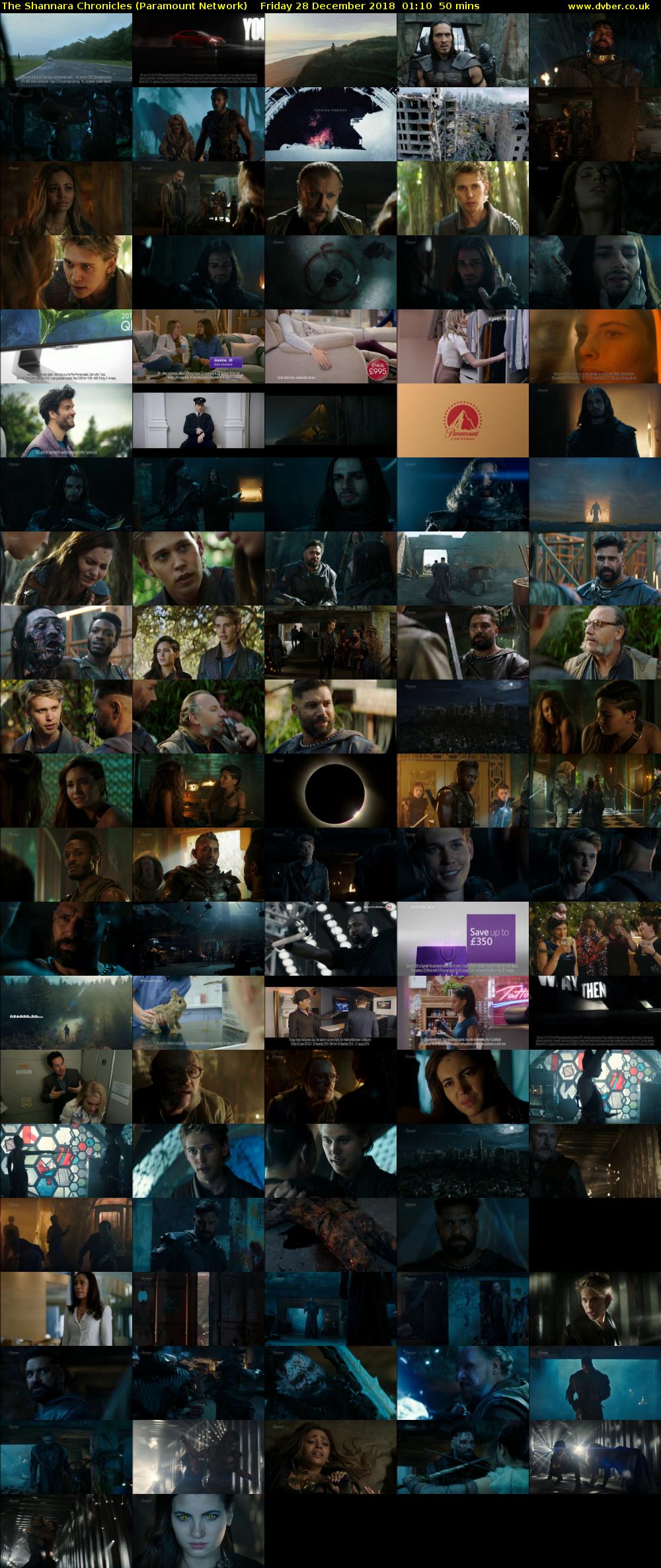 The Shannara Chronicles (Paramount Network) Friday 28 December 2018 01:10 - 02:00