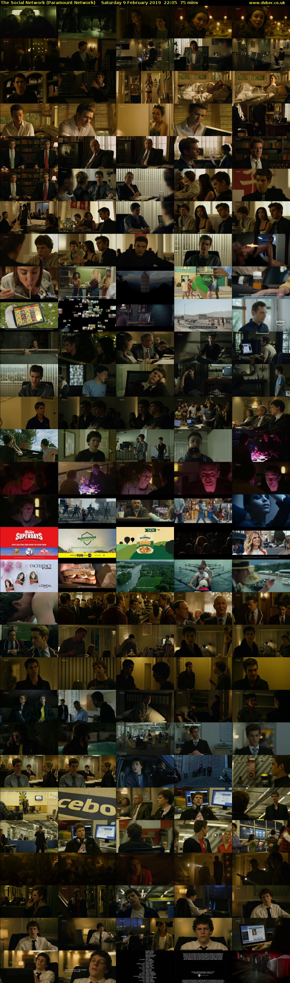 The Social Network (Paramount Network) Saturday 9 February 2019 22:05 - 23:20