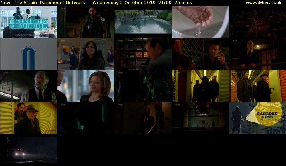 The Strain (Paramount Network) Wednesday 2 October 2019 21:00 - 22:15