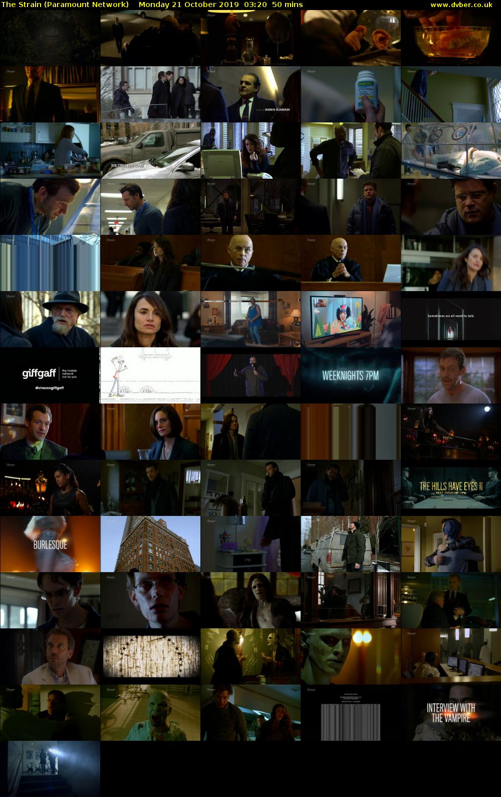 The Strain (Paramount Network) Monday 21 October 2019 03:20 - 04:10