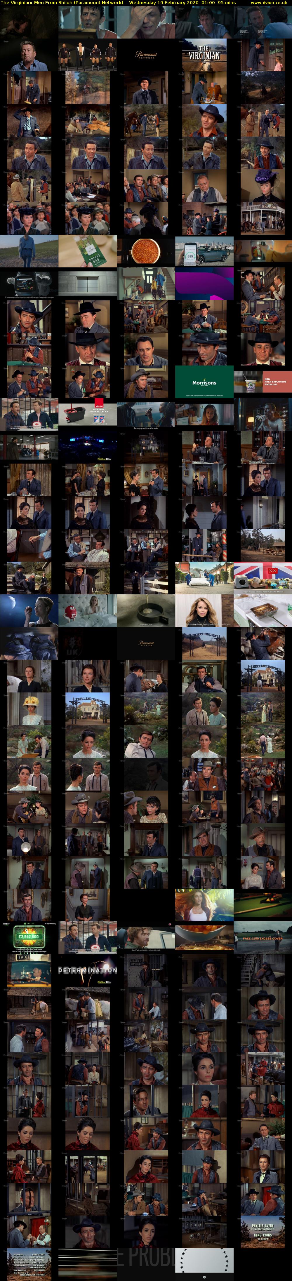The Virginian: Men From Shiloh (Paramount Network) Wednesday 19 February 2020 01:00 - 02:35