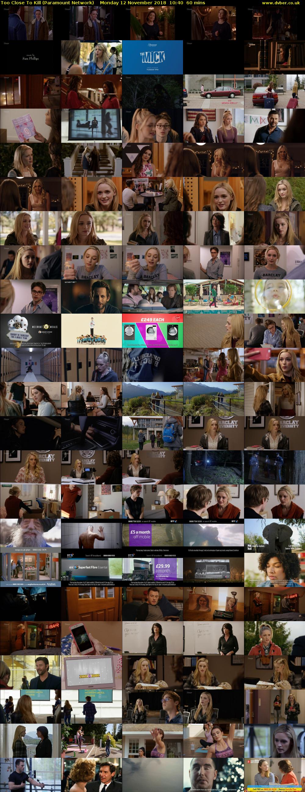 Too Close To Kill (Paramount Network) Monday 12 November 2018 10:40 - 11:40