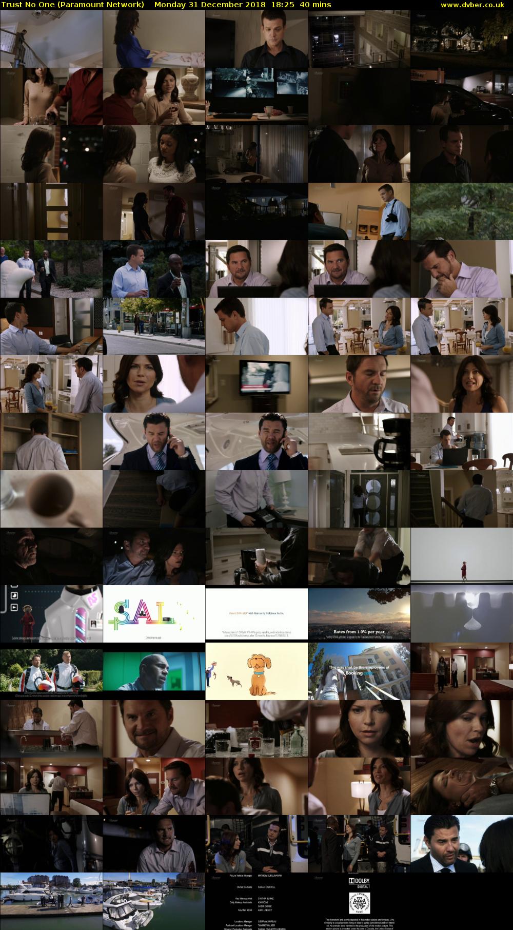 Trust No One (Paramount Network) Monday 31 December 2018 18:25 - 19:05