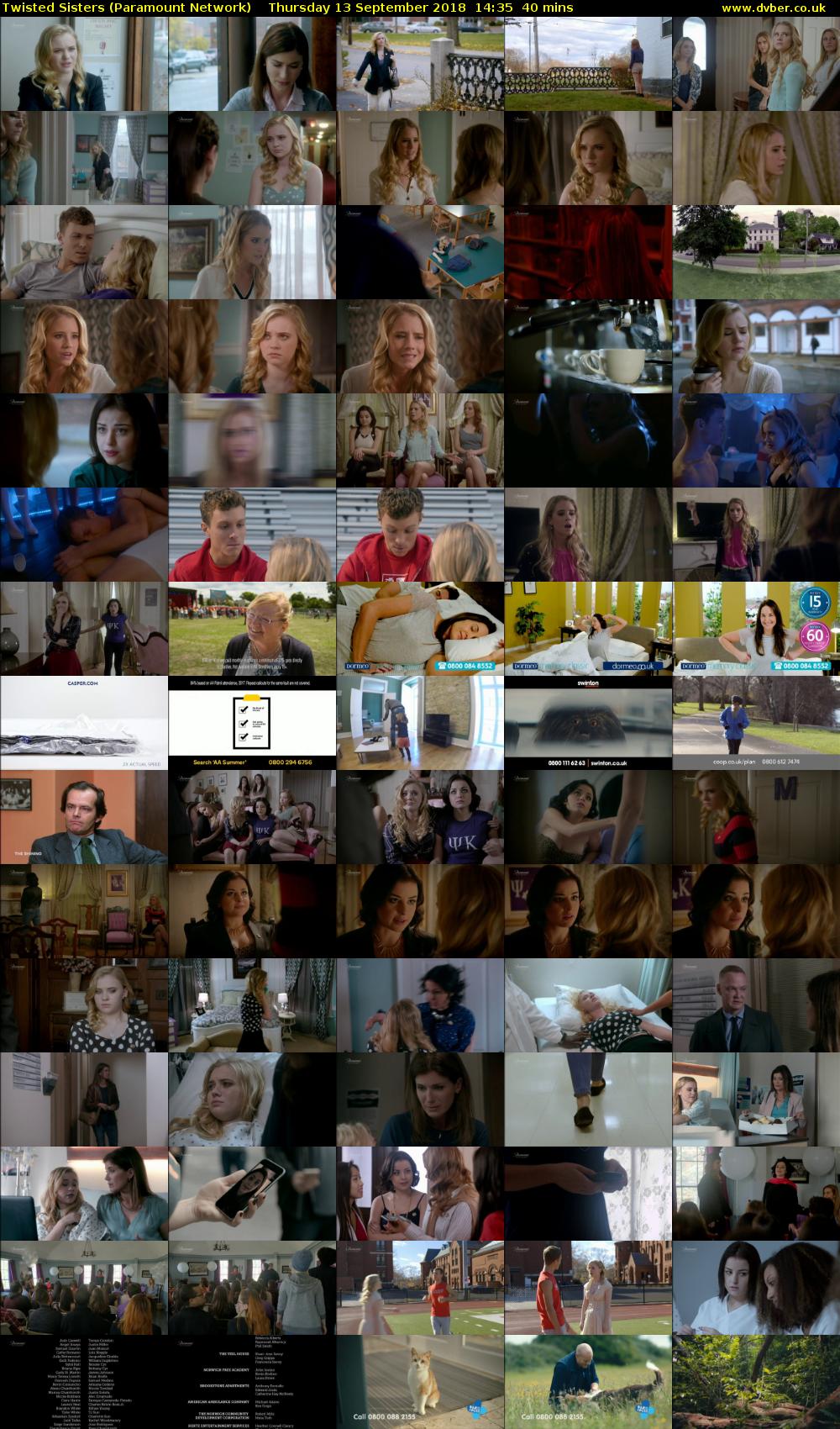 Twisted Sisters (Paramount Network) Thursday 13 September 2018 14:35 - 15:15